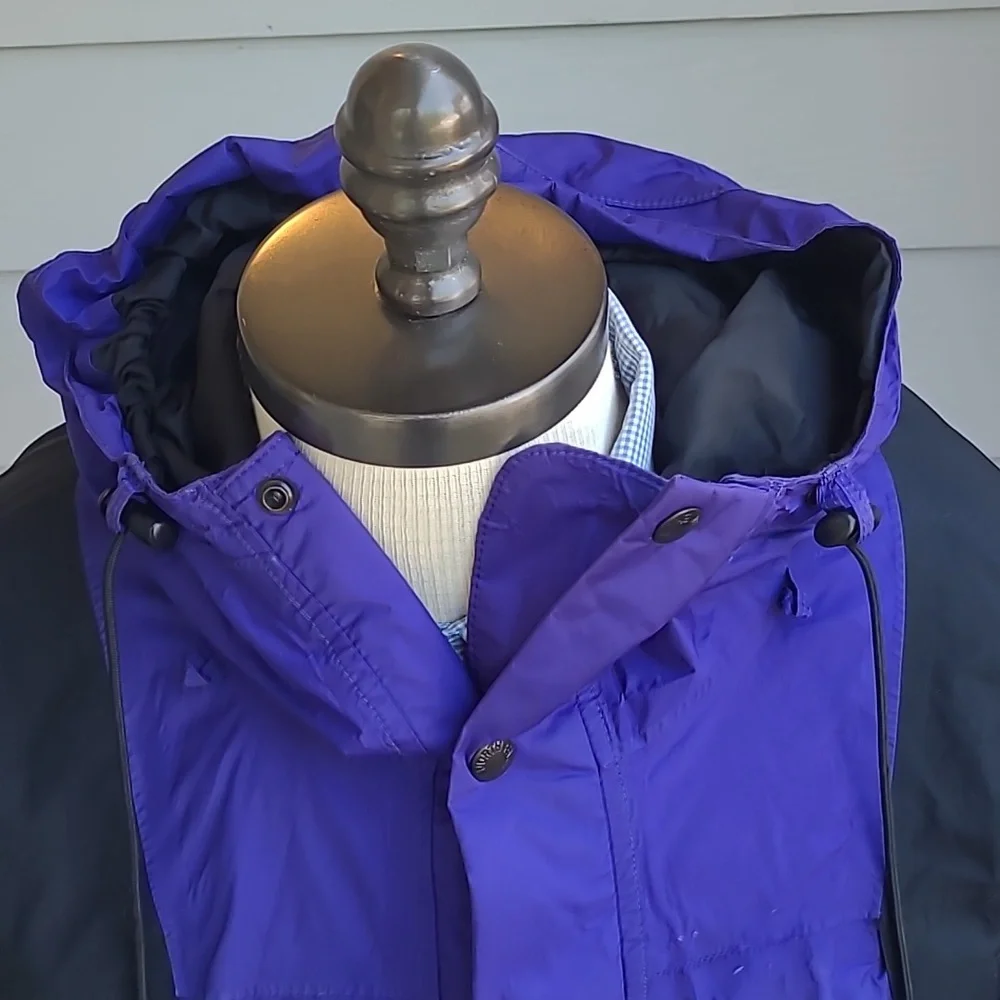 THE NORTH FACE Blue Purple Black Nylon Gore Tex Mens Large Jacket 90s VTG‎ TNF
